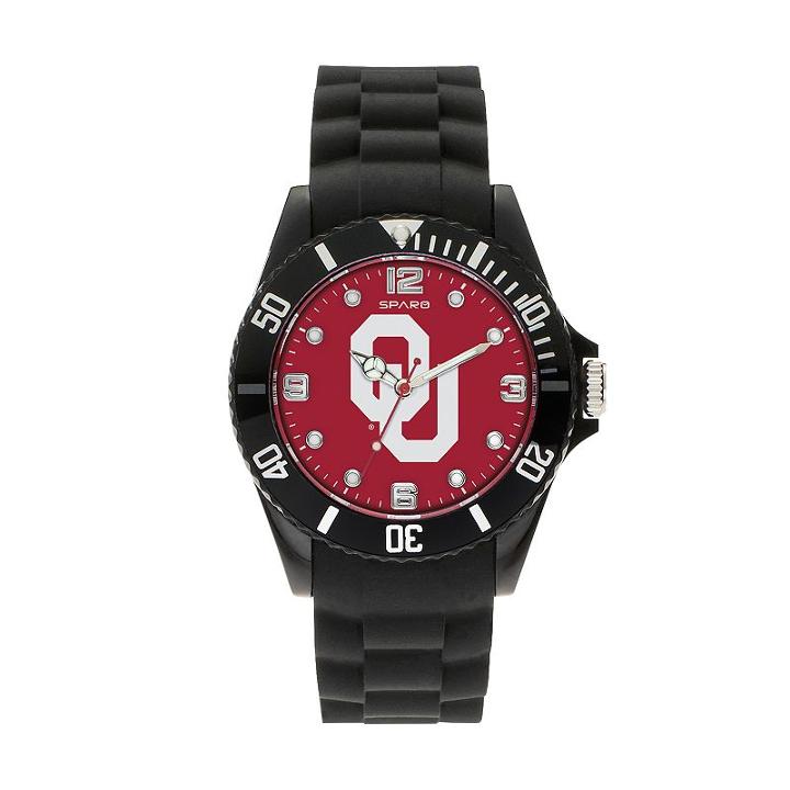 Sparo Men's Spirit Oklahoma Sooners Watch, Black