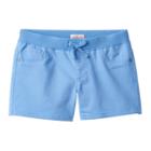 Plus Size Girls 7-16 So&reg; Ribbed Waist Sateen Shorts, Girl's, Size: 16 1/2, Turquoise/blue (turq/aqua)
