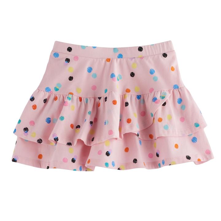 Girls 4-10 Jumping Beans&reg; Tiered Printed Tulip Skort, Size: 5, Brt Pink