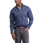 Men's Chaps Regular-fit Stretch Easy-care Button-down Shirt, Size: Large, Blue (navy)