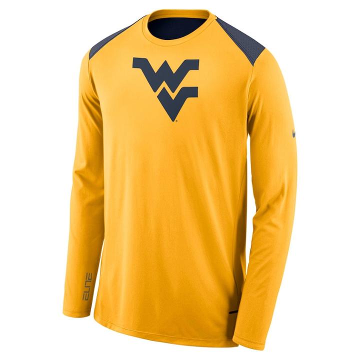 Men's Nike West Virginia Mountaineers Shooter Tee, Size: Medium, Gold