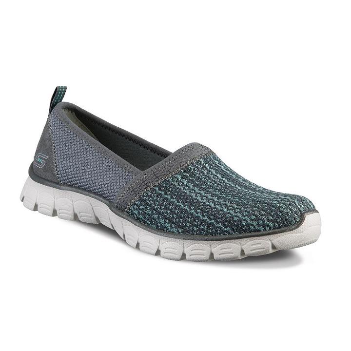 Skechers Ez Flex 3.0 Big Money Women's Slip On Shoes, Girl's, Size: 8, Dark Grey