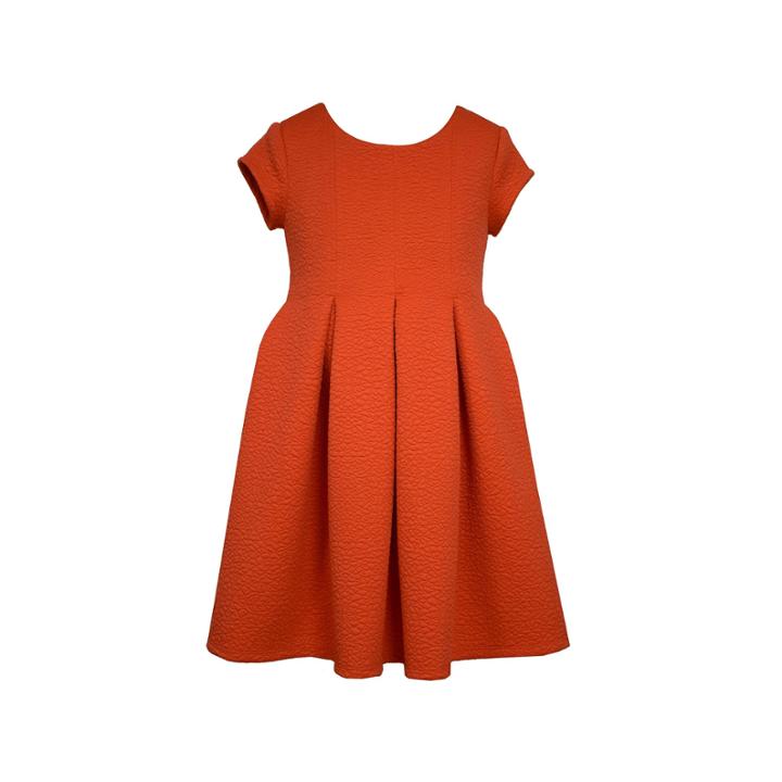 Girls 7-16 Bonnie Jean Coral Textured Jacquard Skater Dress, Girl's, Size: 16, Med Pink