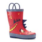 Western Chief Spike Dragon Toddler Boys' Waterproof Rain Boots, Size: 5 T, Med Red