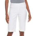 Women's Dana Buchman Millennium Skimmer Capris, Size: Small, White