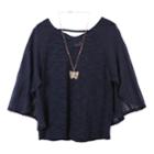 Girls 7-16 Speechless Capelet With Necklace, Size: Xl, Blue (navy)