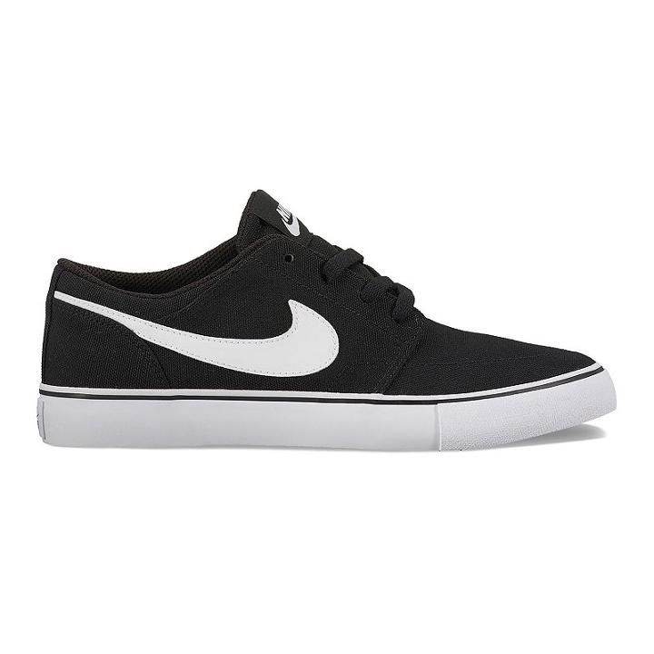 Nike Sb Portmore Ii Grade School Skate Shoes, Kids Unisex, Size: 4, Black