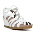 Lifestride Nadira Women's Wedge Sandals, Size: 10 Wide, White