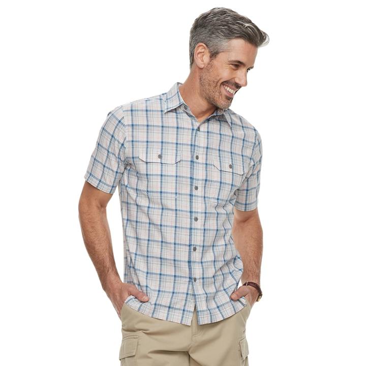 Men's Croft & Barrow&reg; Classic-fit Quick-dry Outdoor Button-down Shirt, Size: Xl, White