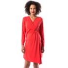 Maternity Pip & Vine By Rosie Pope Faux-wrap Dress, Women's, Size: M-mat, Brt Red