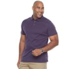 Big & Tall Apt. 9&reg; Regular-fit Soft Touch Stretch Interlock Polo, Men's, Size: 3xl Tall, Med Purple