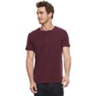 Men's Apt. 9&reg; Modern-fit Slubbed Henley, Size: Xxl, Red