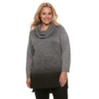 Plus Size Women's Plus Apt. 9&reg; Ombre Tunic, Size: 2xl, Med Grey
