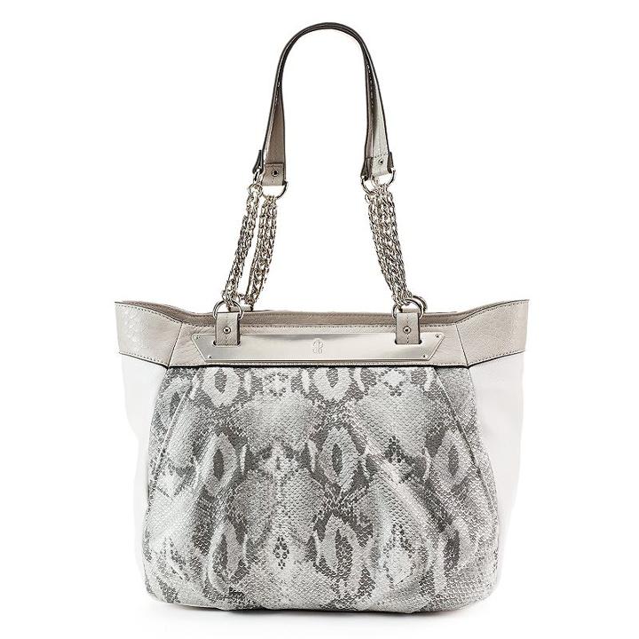 Jennifer Lopez Chain Link Lisbeth Shopper, Women's, Dark Grey