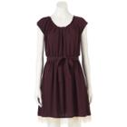 Women's Lc Lauren Conrad Lace Hem Pleated Shift Dress, Size: Small, Red