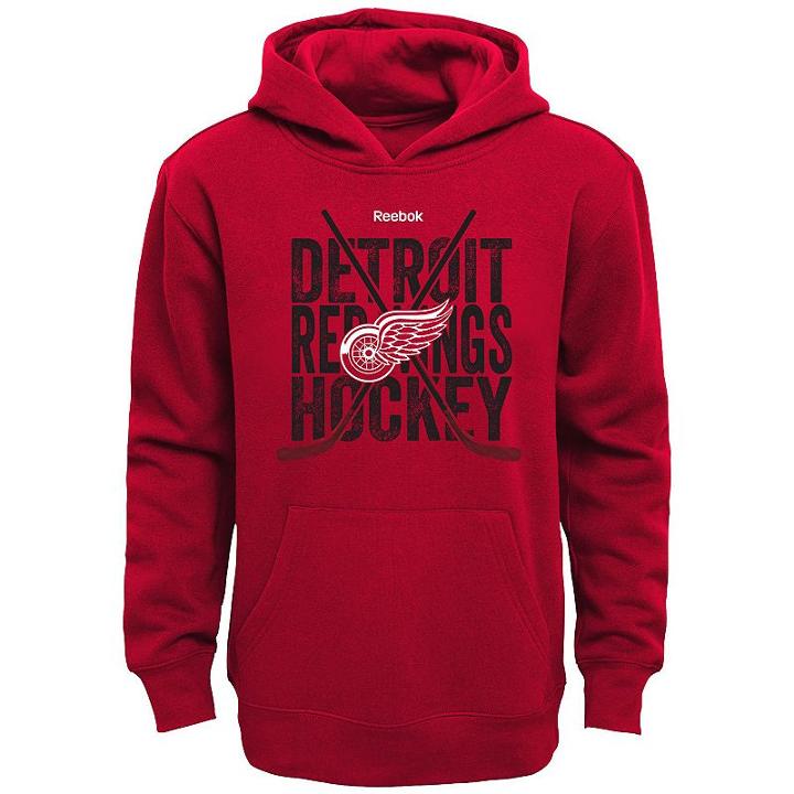 Boys 8-20 Reebok Detroit Red Wings Cross Stix Hoodie, Boy's, Size: L(14/16)