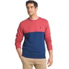 Men's Izod Advantage Sportflex Regular-fit Colorblock Performance Fleece Pullover, Size: Xxl, Red Other