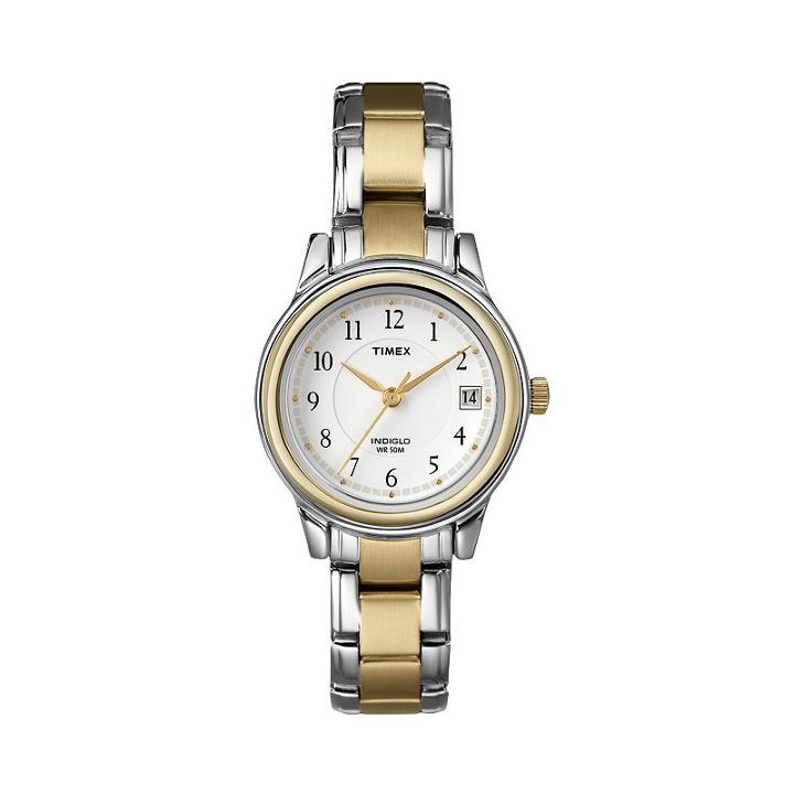 Timex Women's Two Tone Dress Watch - T257719j, Size: Small, Multicolor