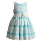 Girls 4-6x Youngland Lace & Sequin Dress, Size: 5, Turquoise/blue (turq/aqua)