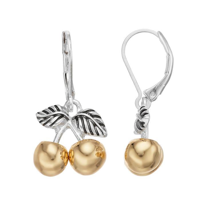 Napier Two Tone Cherry Drop Earrings, Women's, Multicolor