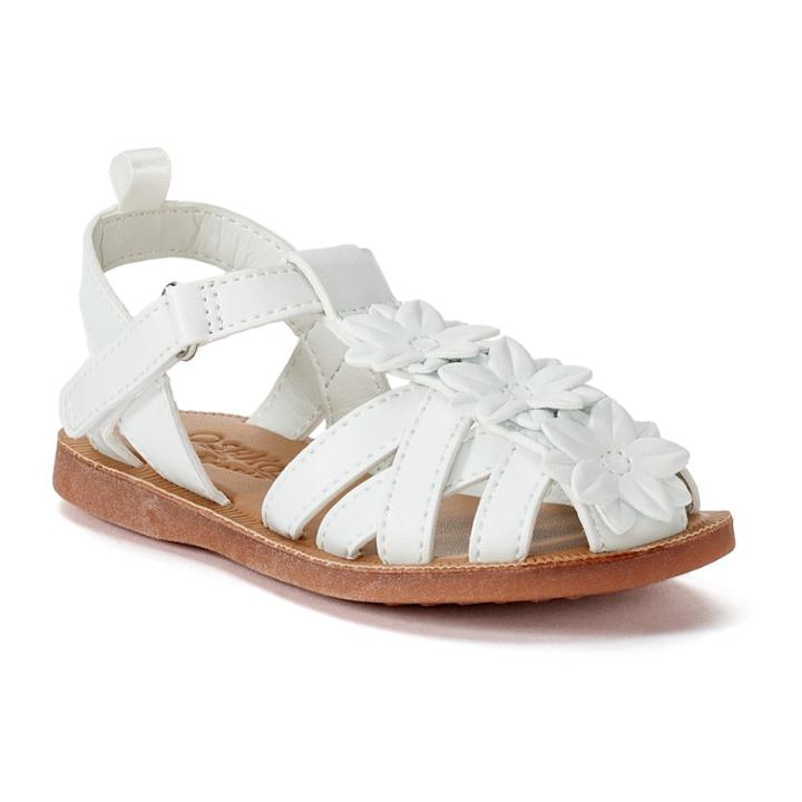 Oshkosh B'gosh&reg; Perdita Toddler Girls' Sandals, Size: 8 T, White