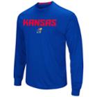 Men's Campus Heritage Kansas Jayhawks Setter Tee, Size: Small, Blue (navy)