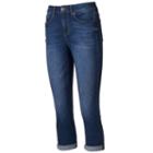 Juniors' So&reg; High Waist Jean Capris, Teens, Size: 11, Dark Blue