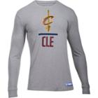 Men's Under Armour Cleveland Cavaliers Charged Lockup Long-sleeve Tee, Size: Xxl, Gray