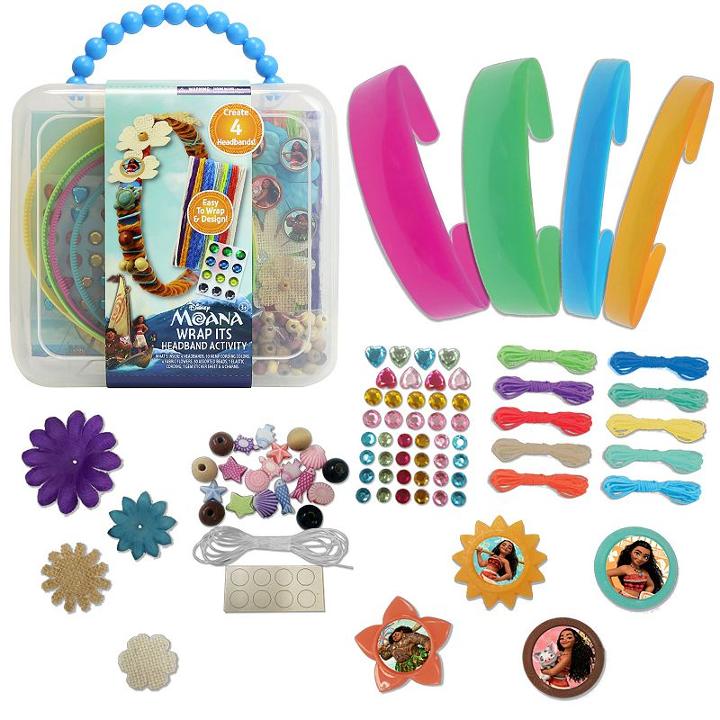 Disney's Moana Head Band Wraps Activity Case, Girl's, Multicolor