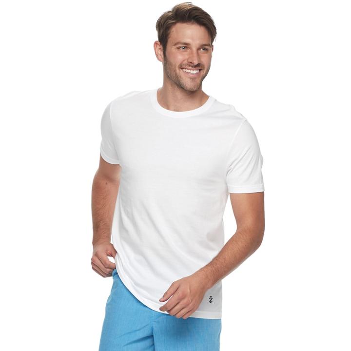 Men's Izod 3-pack Crewneck Tees, Size: Medium, White