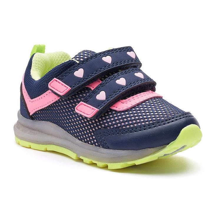 Carter's Record Toddler Girls' Light-up Shoes, Size: 12, Blue (navy)