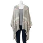 Lc Lauren Conrad Slubby Ruana, Women's, Silver