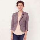 Women's Lc Lauren Conrad Bow-back Crop Blazer, Size: 12, Grey