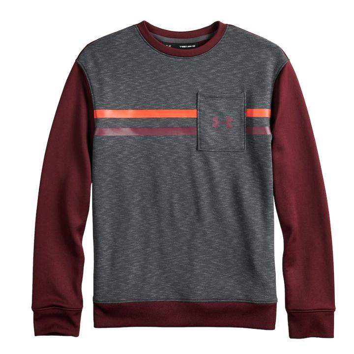 Boys 8-20 Under Armour Huddle Up Terry Cloth Top, Size: Large, Grey (charcoal)