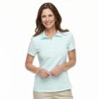 Women's Croft & Barrow&reg; Classic Polo, Size: Small, Med Blue