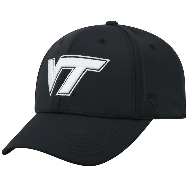 Adult Top Of The World Virginia Tech Hokies Tension Cap, Men's, Black