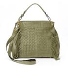 Mellow World Kianna Fringed Hobo, Women's, Green
