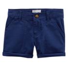 Girls 4-8 Carter's Roll Cuff Shorts, Size: 7, Blue