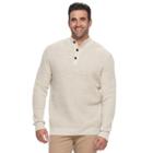 Big & Tall Croft & Barrow&reg; Classic-fit Waffle-weave Cardigan, Men's, Size: 3xb, Brown Over