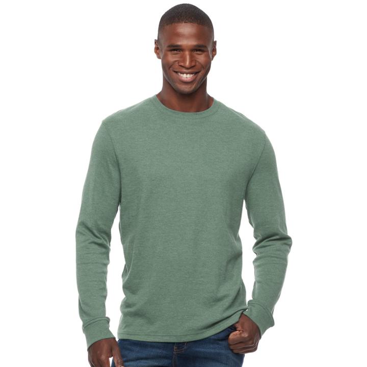 Men's Croft & Barrow&reg; Classic-fit Stretch Performance Crewneck Tee, Size: Medium, Lt Green