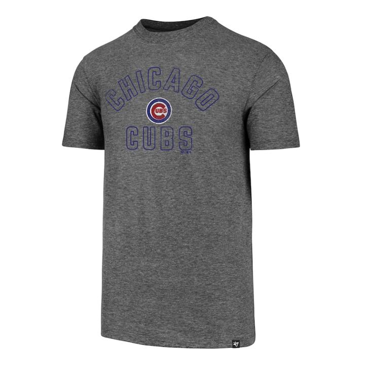 Men's '47 Brand Chicago Cubs Match Tee, Size: Large, Gray