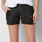 Women's Sonoma Goods For Life&trade; Comfort Waist Linen-blend Shorts, Size: 2, Black