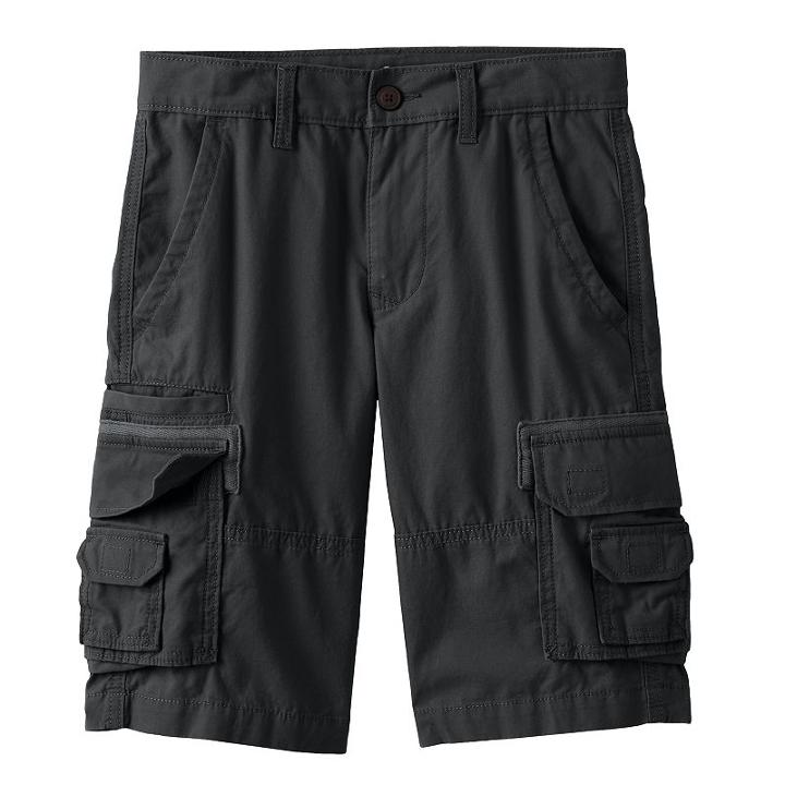 Boys 8-20 Urban Pipeline&reg; Canvas Cargo Shorts, Boy's, Size: 14, Grey