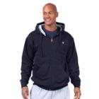 Big & Tall Champion Full-zip Fleece Hoodie, Men's, Size: 2xb, Blue (navy)