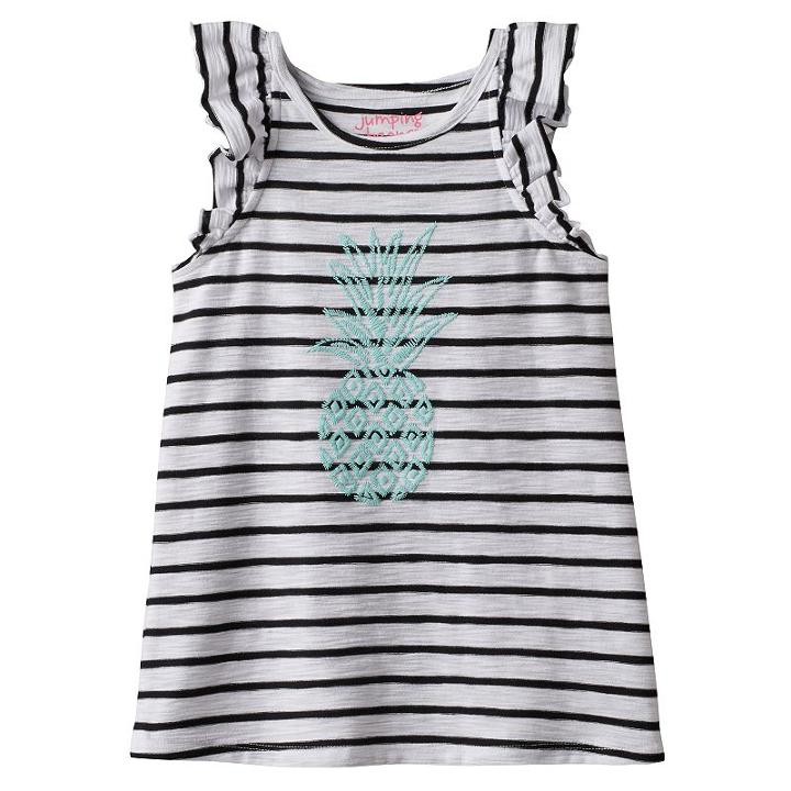 Girls 4-10 Jumping Beans&reg; Flutter Tank, Girl's, Size: 8, Natural