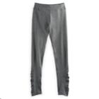 Girls 7-16 So&reg; Ruched Leggings, Size: 10, Dark Grey