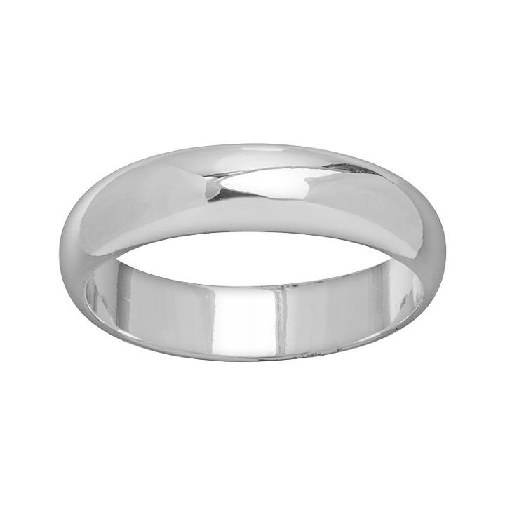 Silver Plated Ring, Women's, Size: 11, Grey