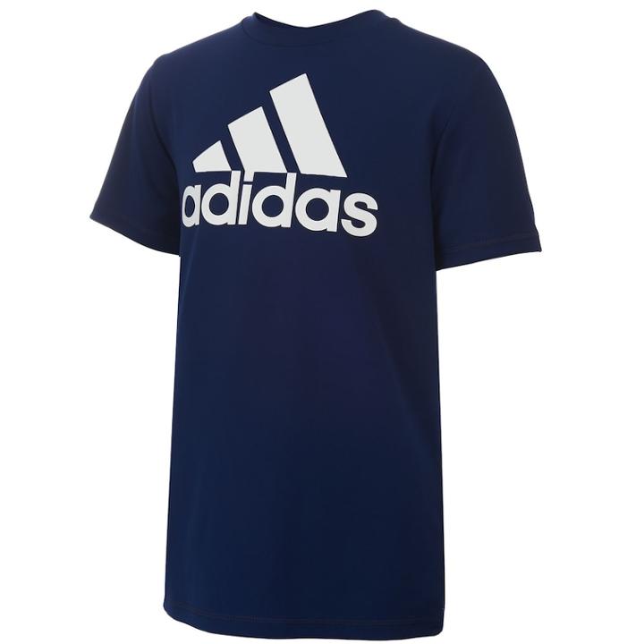 Boys 8-20 Adidas Performance Logo Tee, Size: Small, Blue (navy)