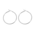 Napier Silver Tone Hoop Earrings, Women's, Grey