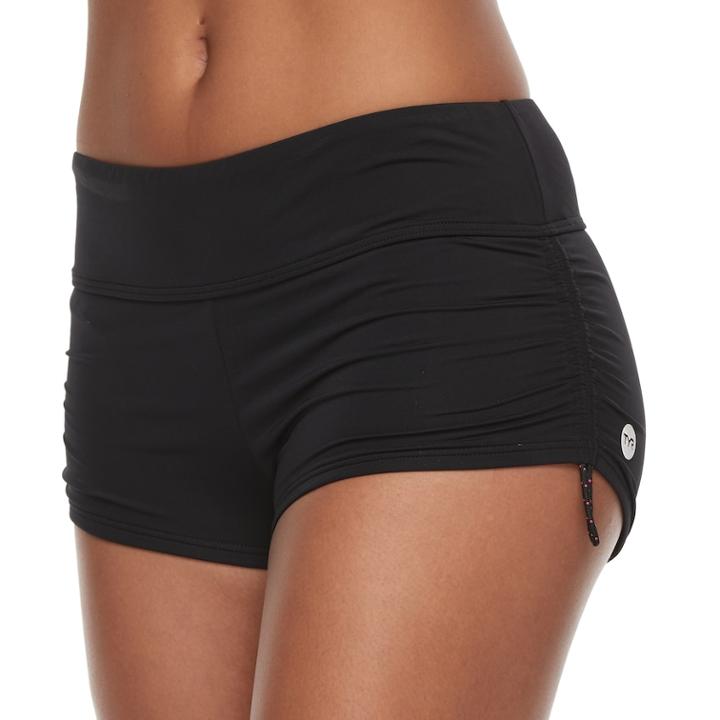 Women's Tyr Della Boyshort Bottoms, Size: Xs, Black